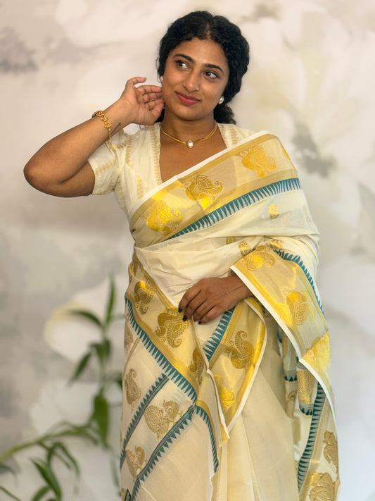 Kerala Cotton saree