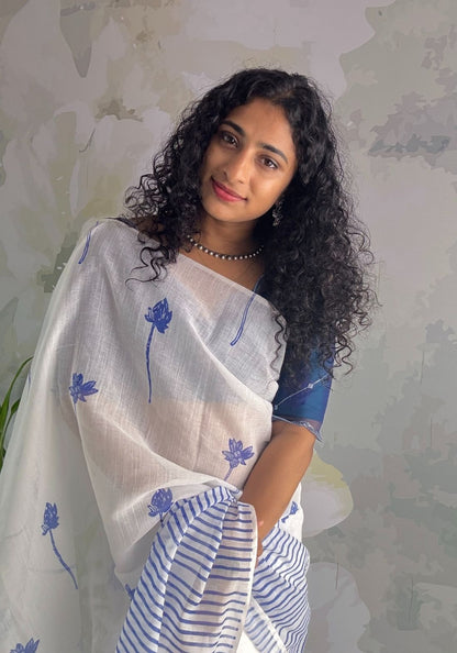 Semi Linen Saree