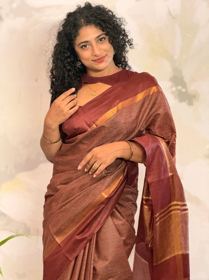 Semi Tussar Saree