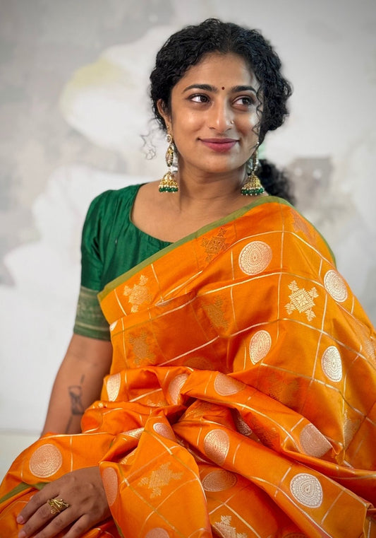 Kattam semi silk saree
