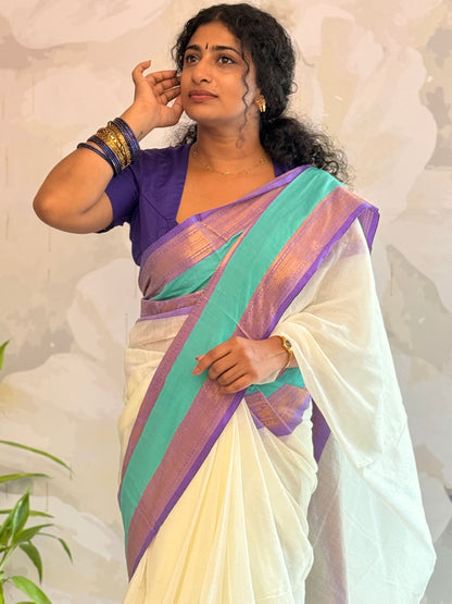 Mul Mul saree