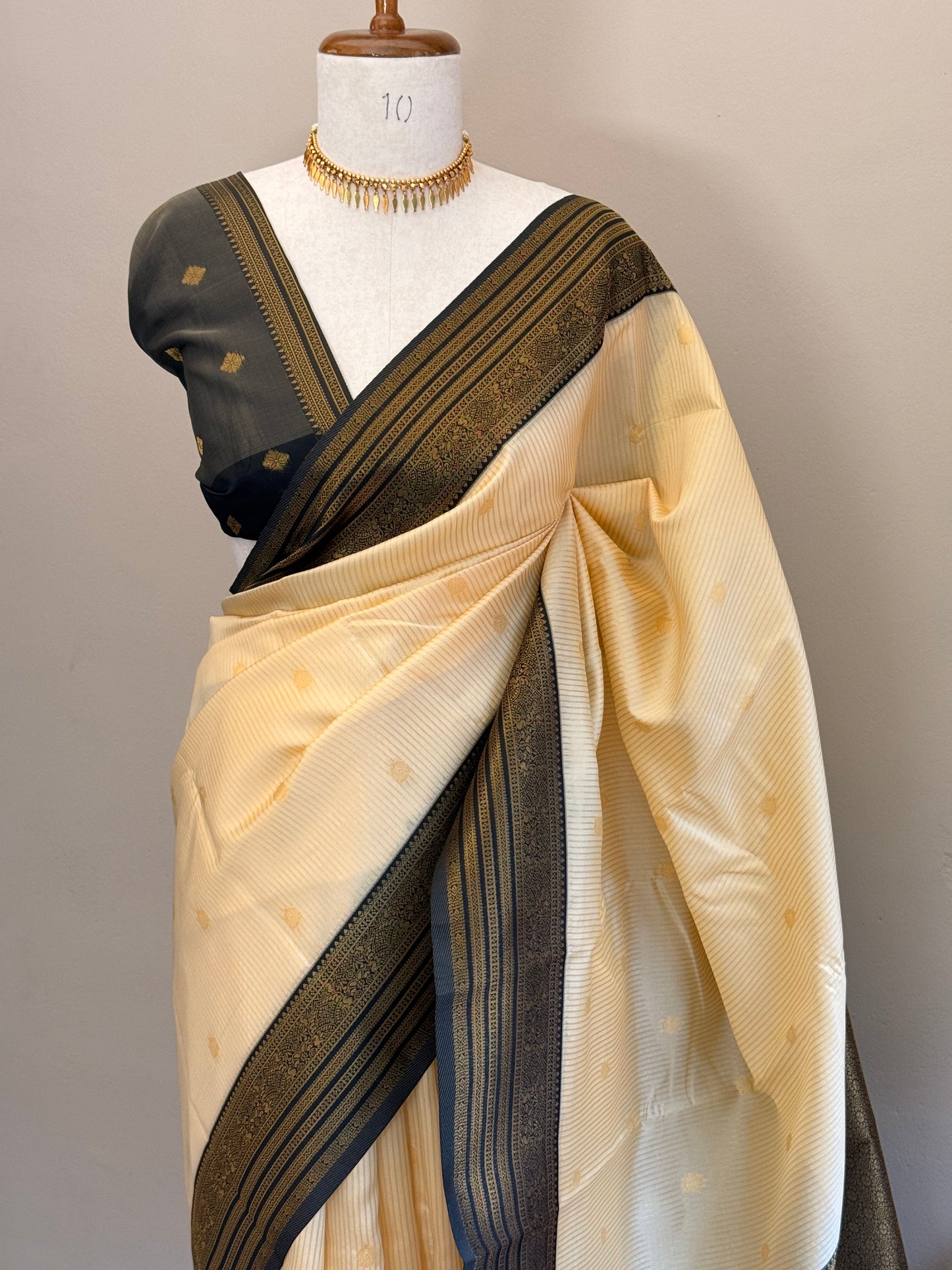 Semi Silk stripe saree