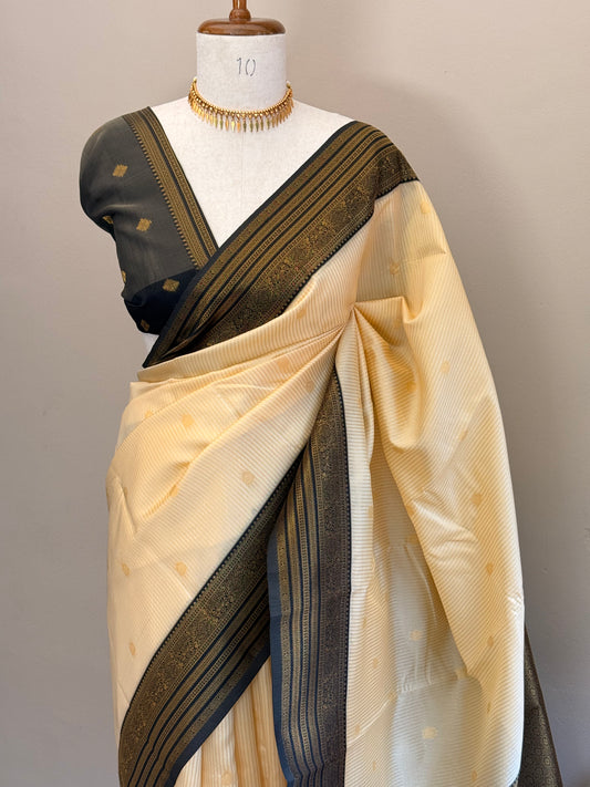 Semi Silk stripe saree