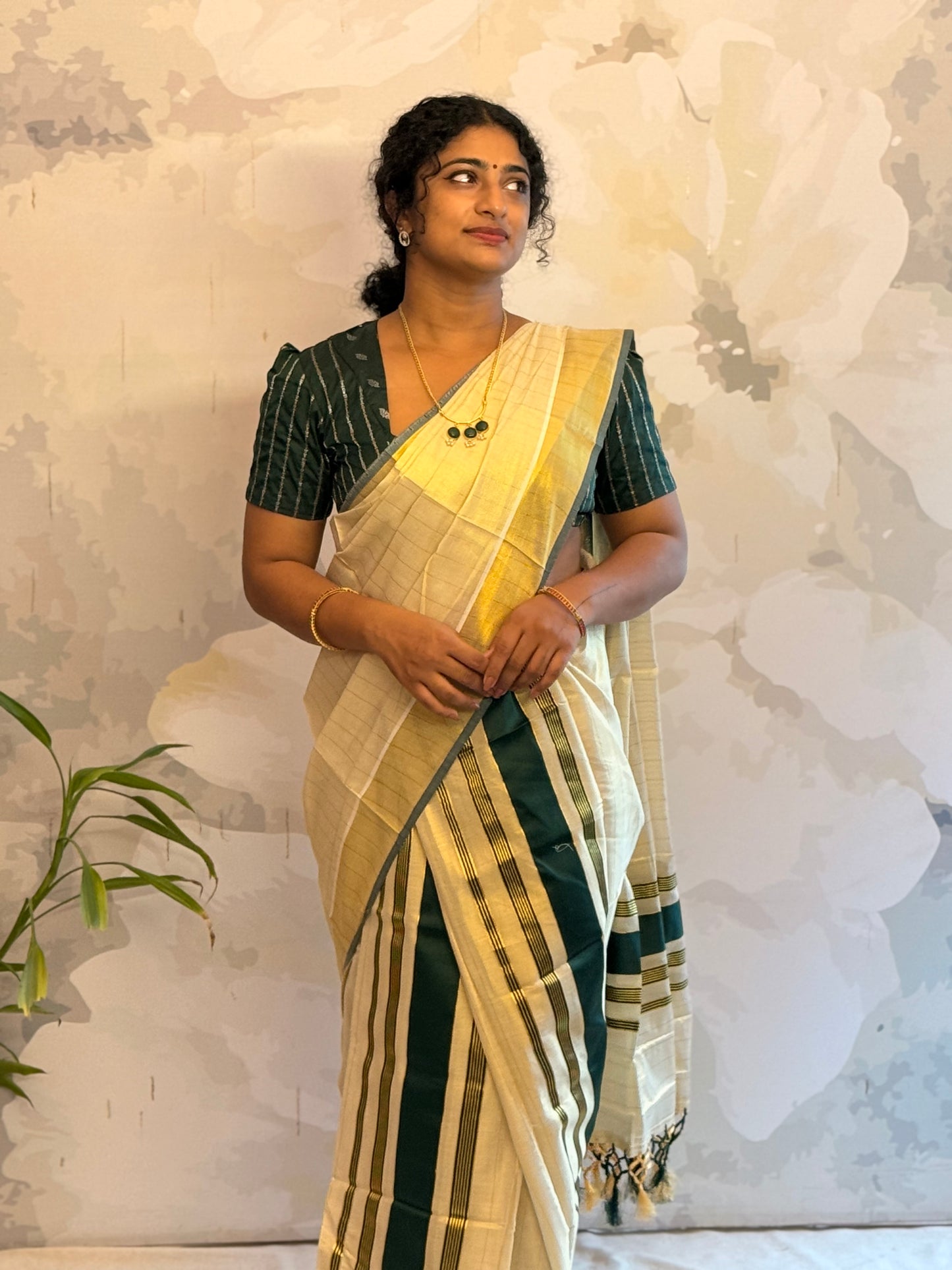 Tissue stripe Set Mundu