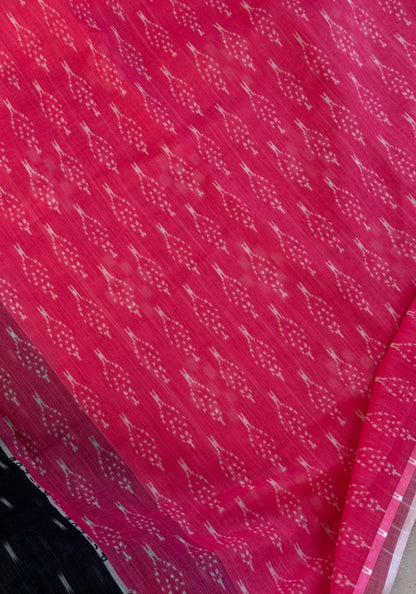 Ikat Semi Linen Saree
