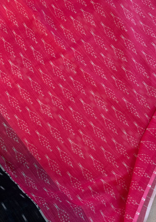 Ikat Semi Linen Saree