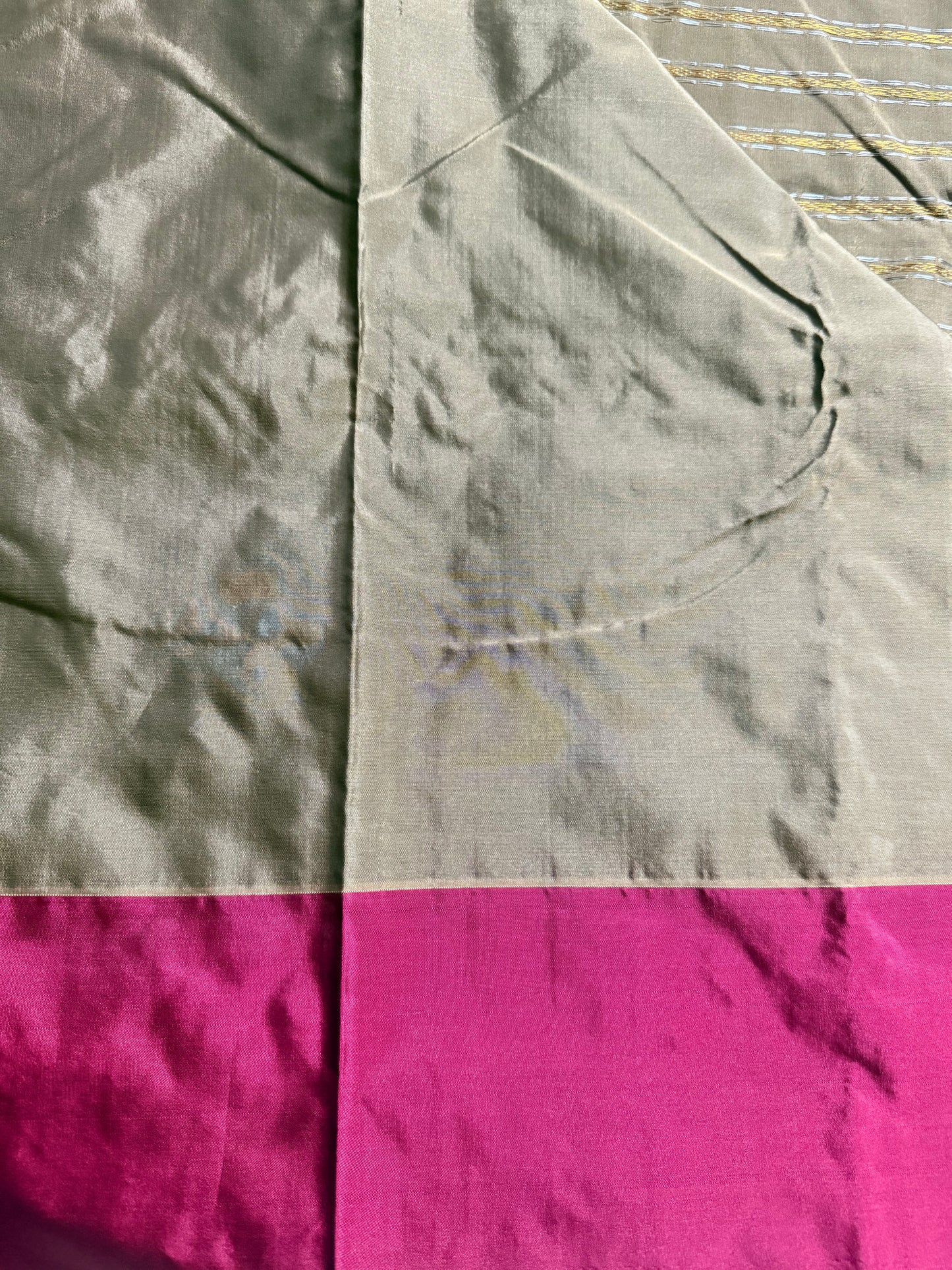 Semi Silk Contrast Border