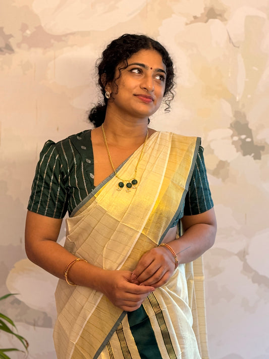 Tissue stripe Set Mundu