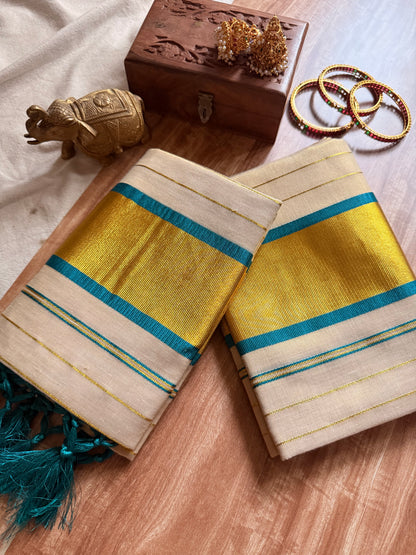 Tissue stripe Set Mundu