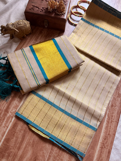 Tissue stripe Set Mundu