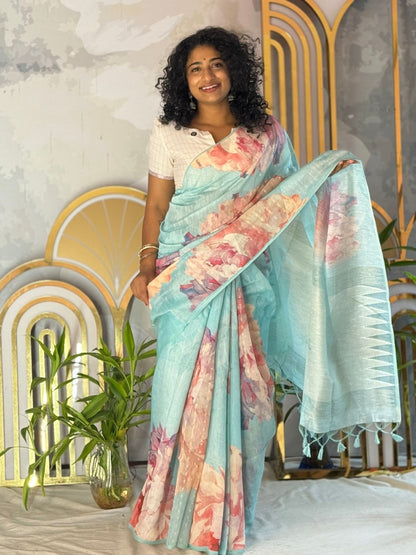 Floral Printed Saree