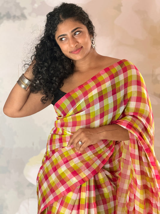 Check Mul Mul Saree