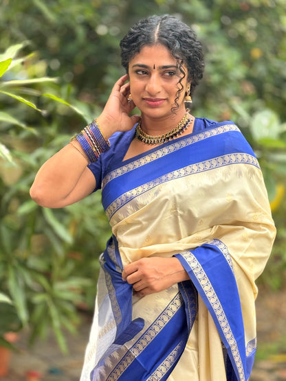 Semi Silk Border saree