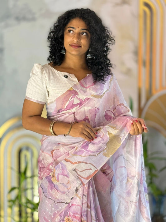 Floral Printed Saree