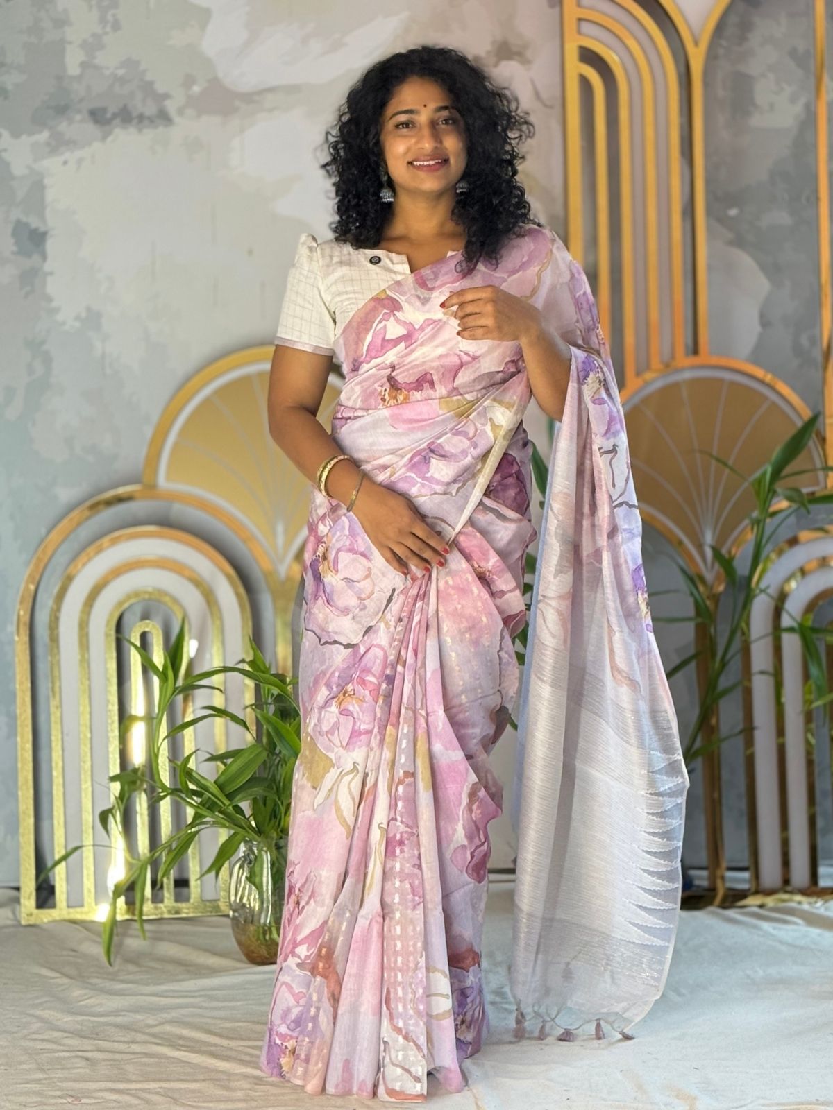 Floral Printed Saree