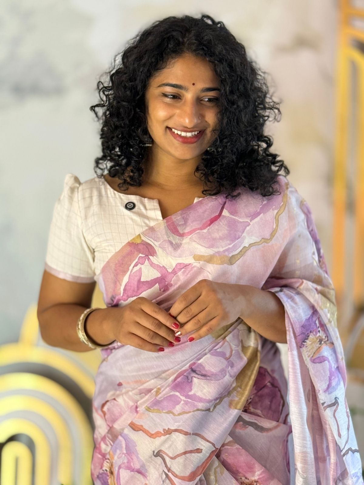 Floral Printed Saree
