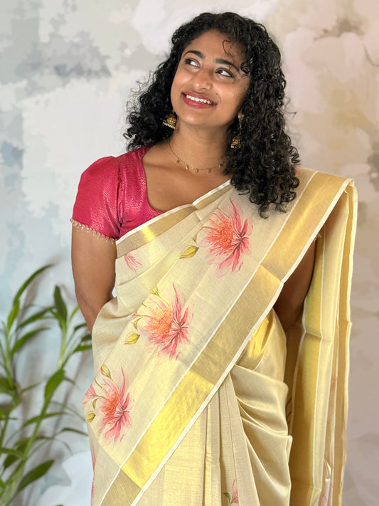 Kerala Tissue Saree