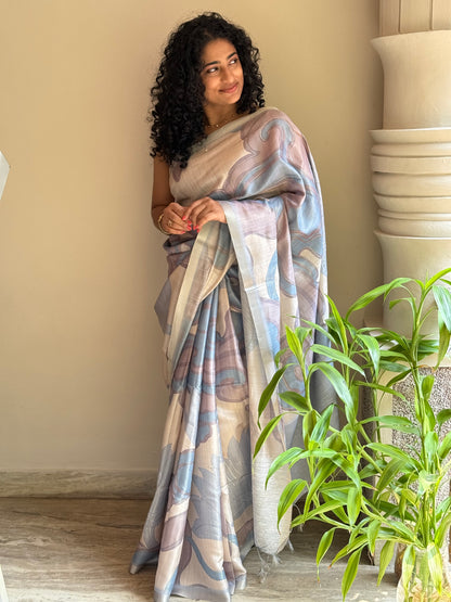 Tissue  Floral Saree