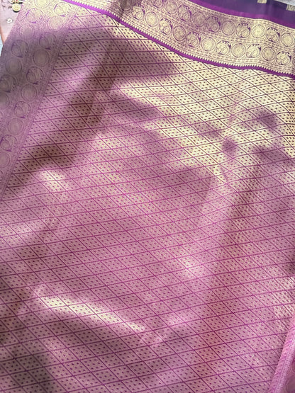 Fluted Zari Semi Silk Saree