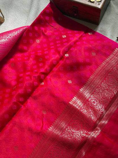 Semi Katan Banarasi Saree