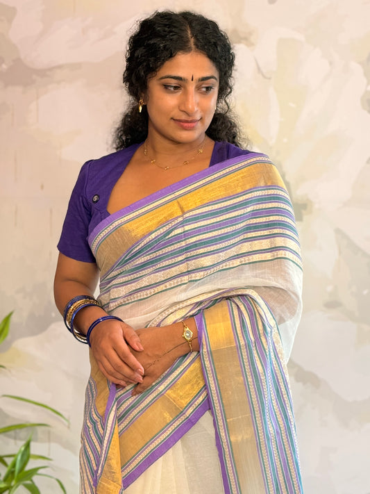 Mul Mul saree