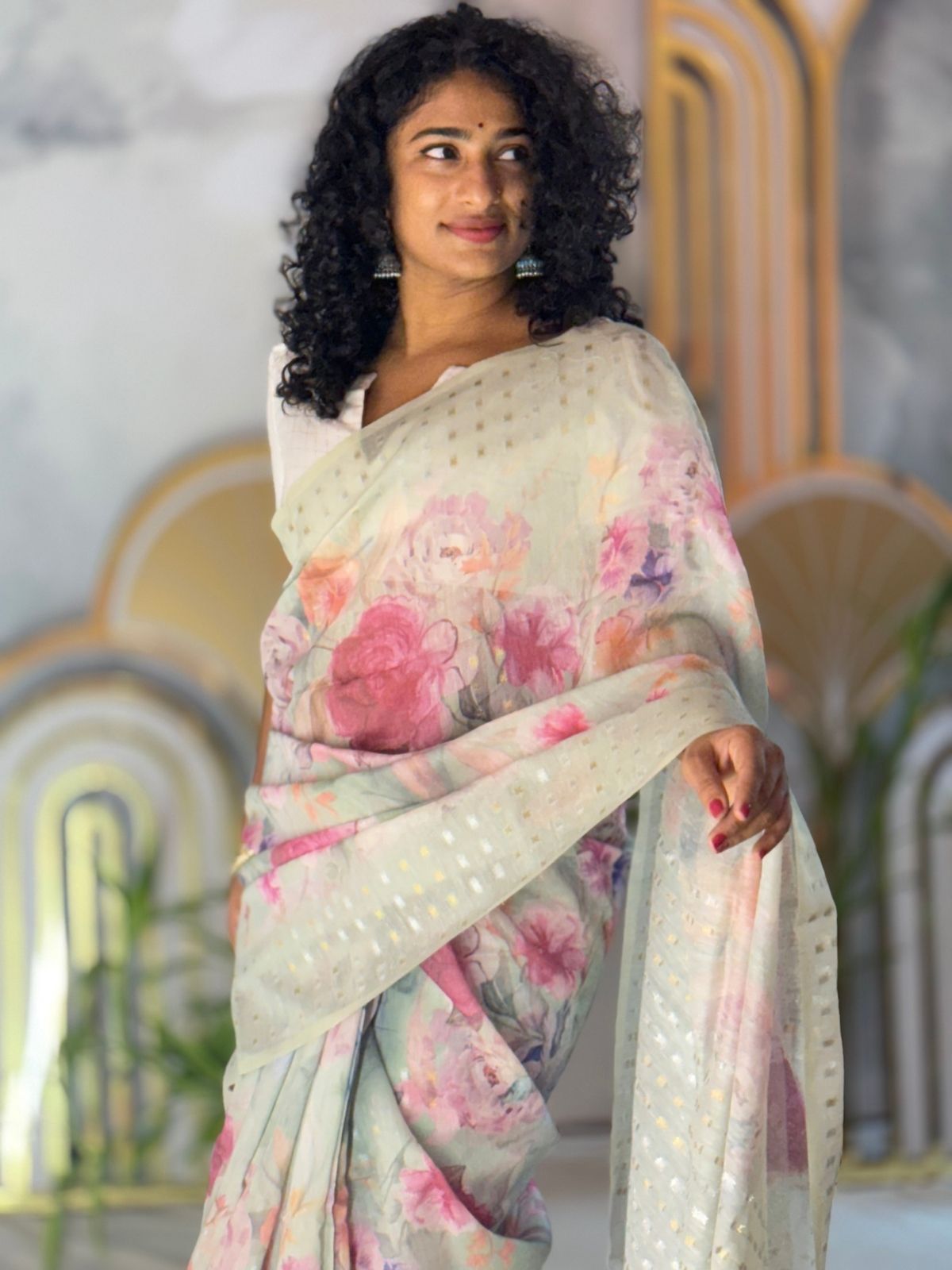Floral Printed Saree