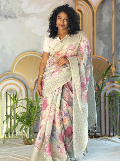 Floral Printed Saree