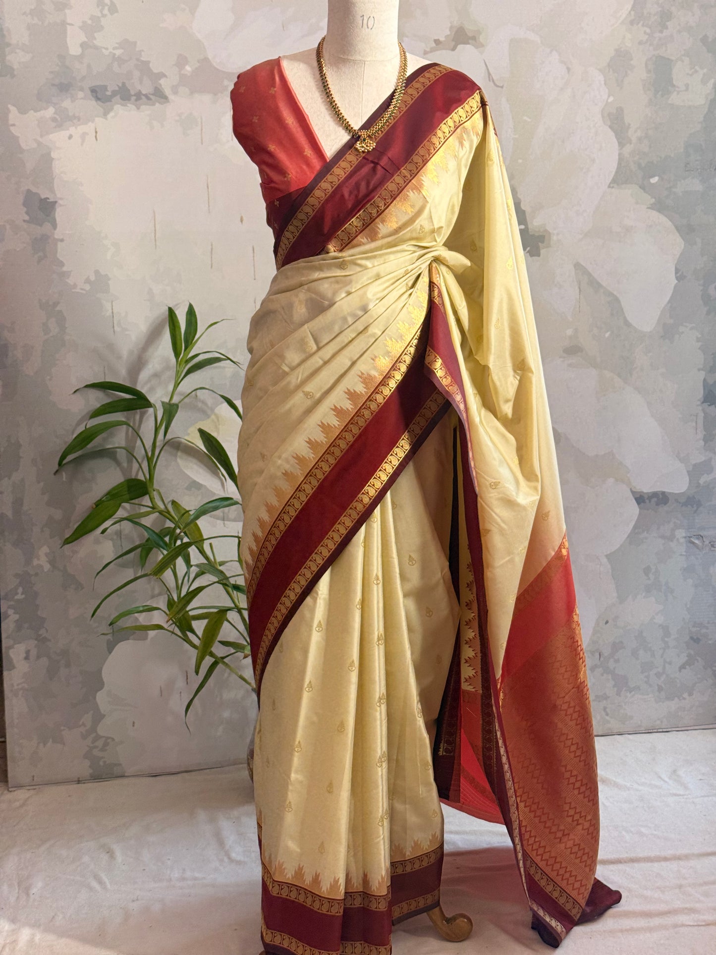 Semi Silk Border saree