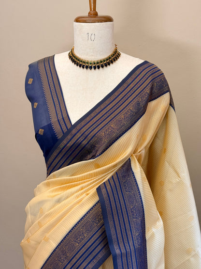 Semi Silk stripe saree