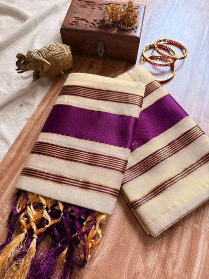 Tissue stripe Set Mundu