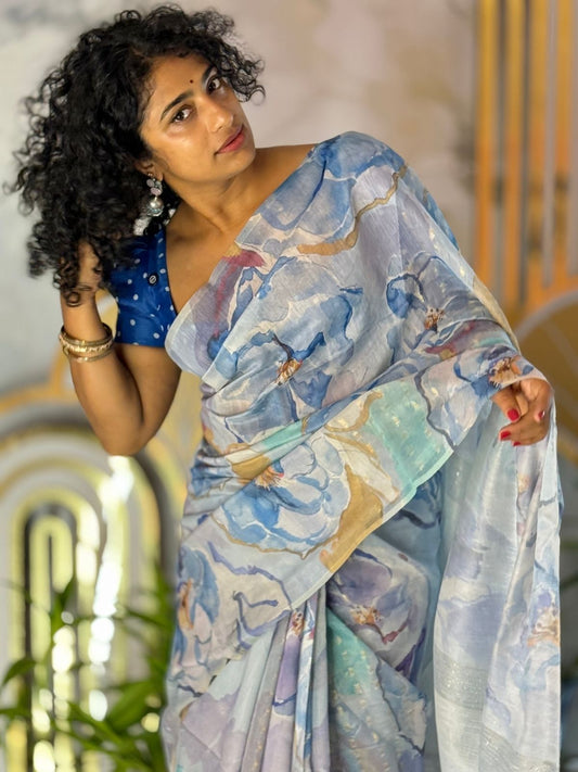 Floral Printed Saree