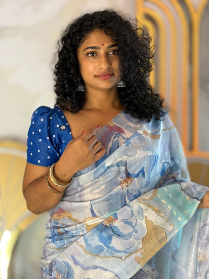 Floral Printed Saree