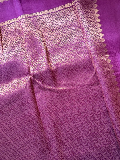 Double shade Semi silk saree