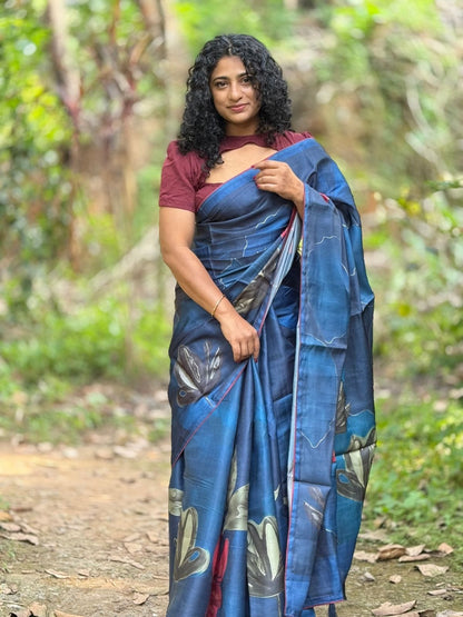 Dola Silk Floral Saree