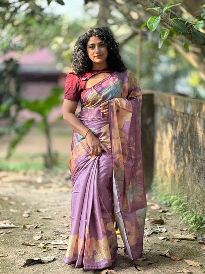 Dola Silk Floral Saree