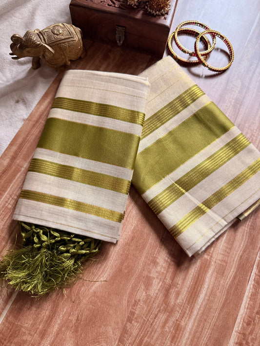 Tissue stripe Set Mundu