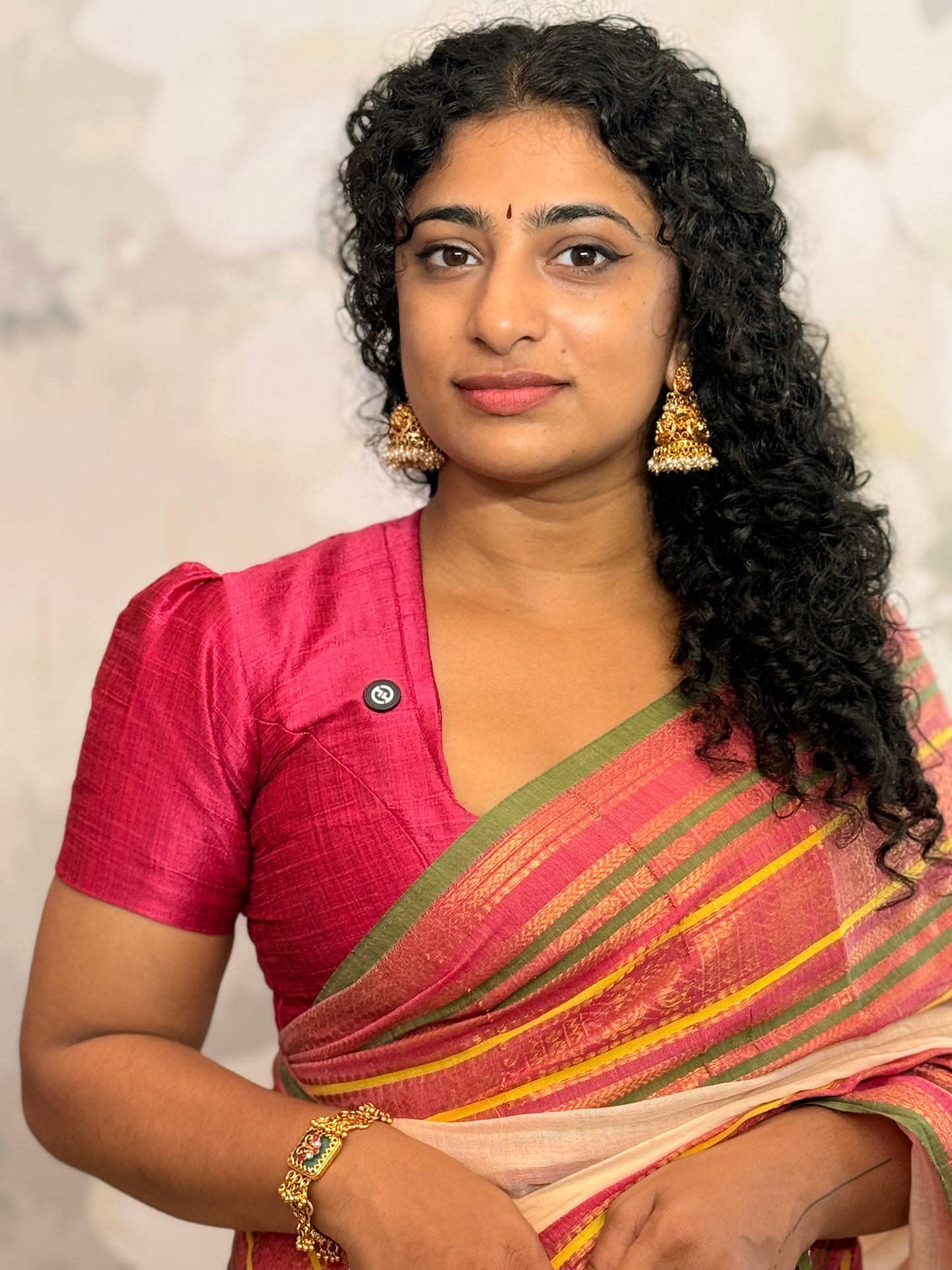 Mul Mul Kanchi Border saree