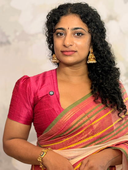 Mul Mul Kanchi Border saree
