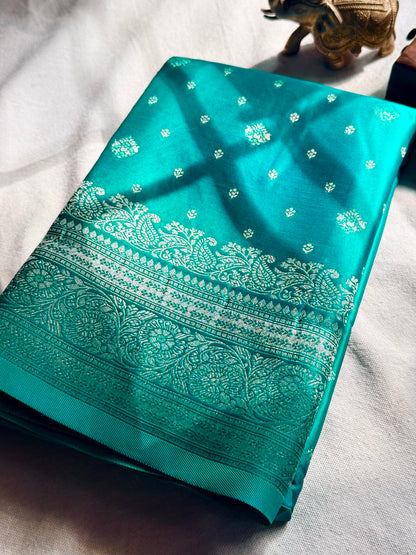 Semi Katan Banarasi Saree