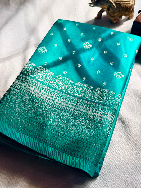 Semi Katan Banarasi Saree