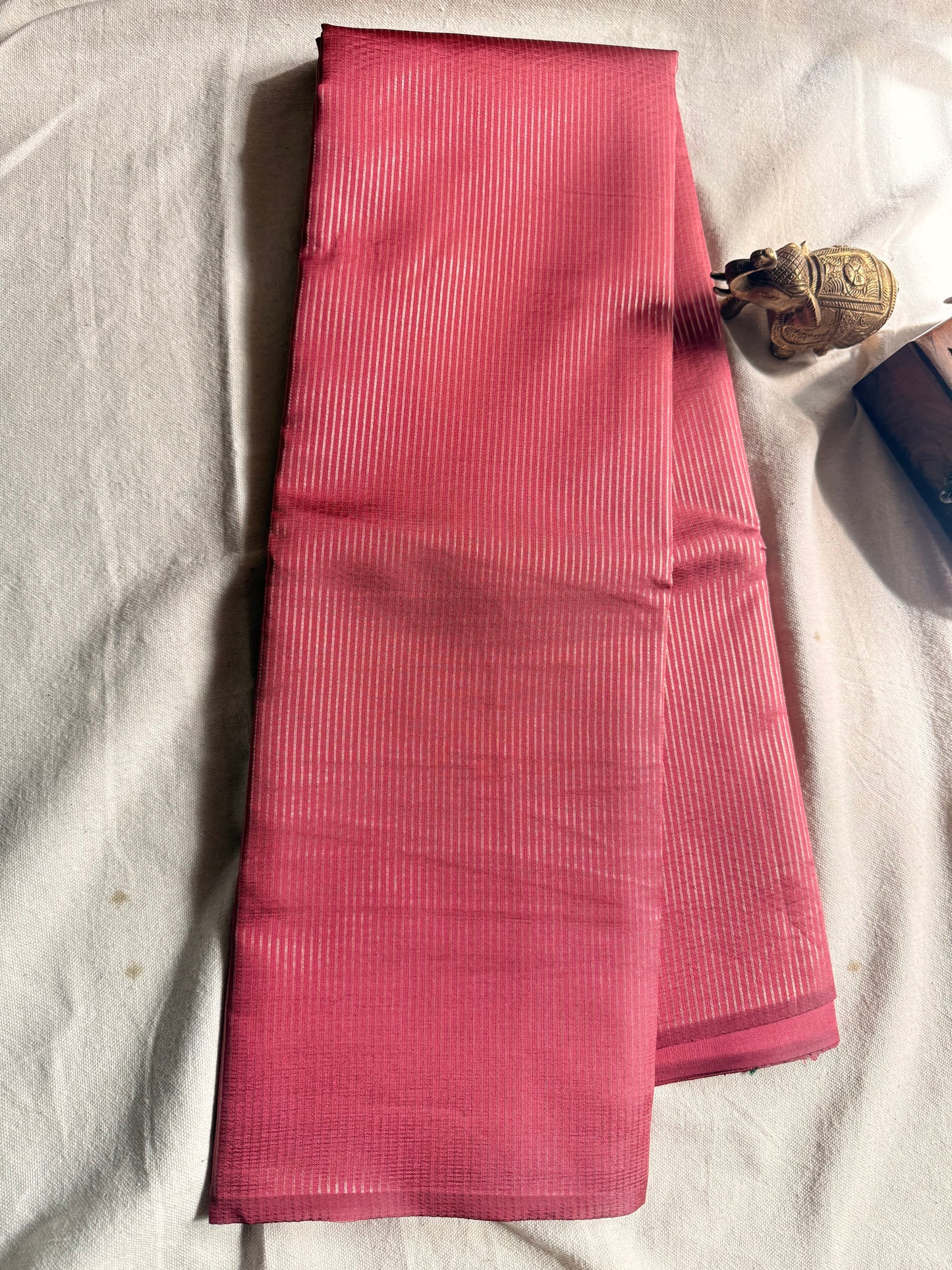 Zari Stripe Semi silk saree