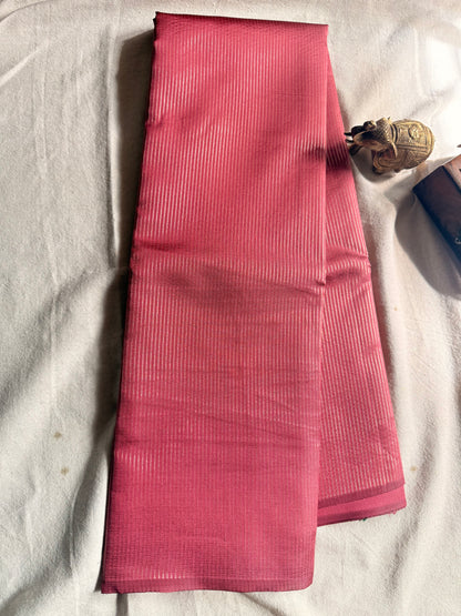 Zari Stripe Semi silk saree
