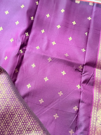Fluted Zari Semi Silk Saree