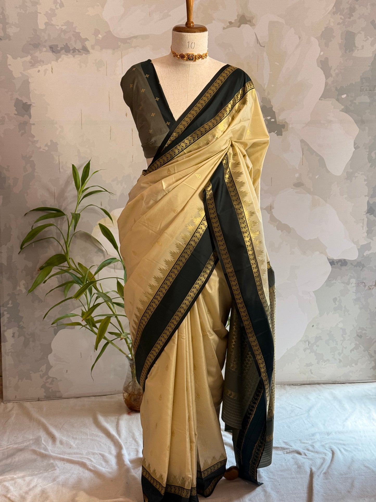 Semi Silk Border saree