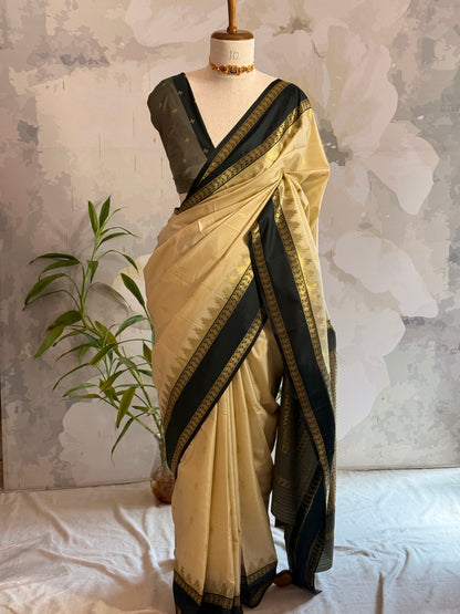 Semi Silk Border saree
