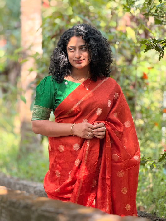 Semi Silk Banarasi saree