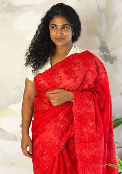 Embroidered Kotta Saree
