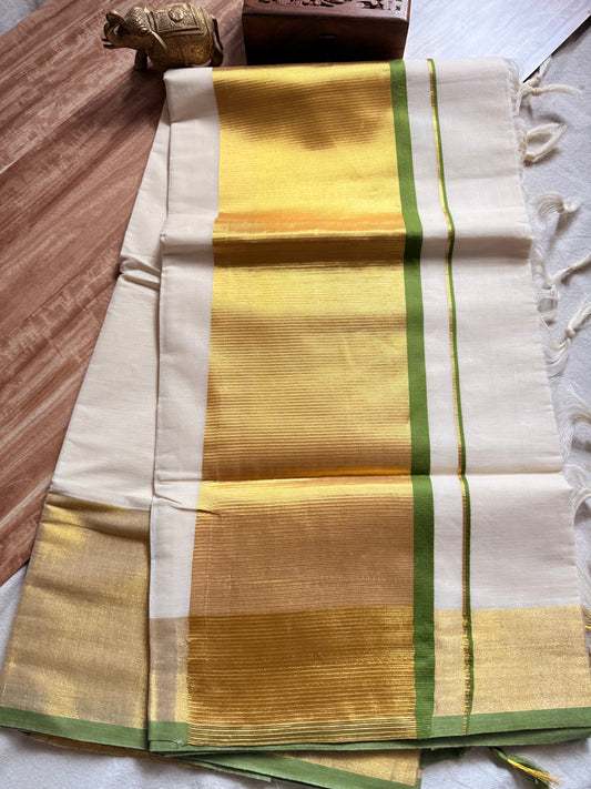 Handloom kerala Cotton saree