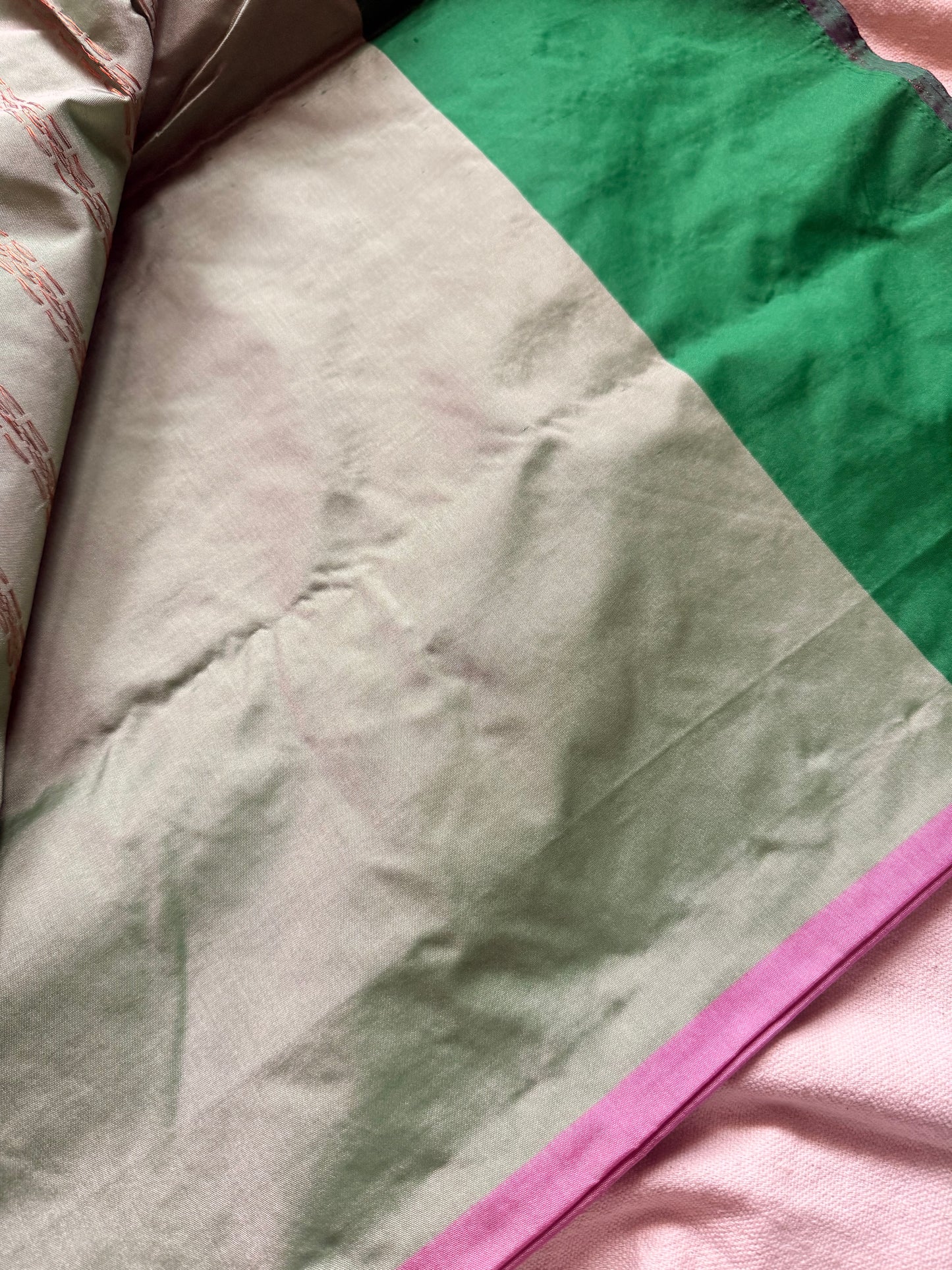 Semi Silk Contrast Border