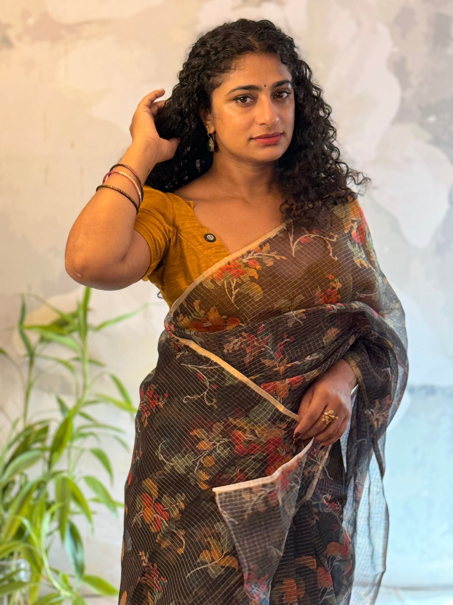 Floral Kota saree
